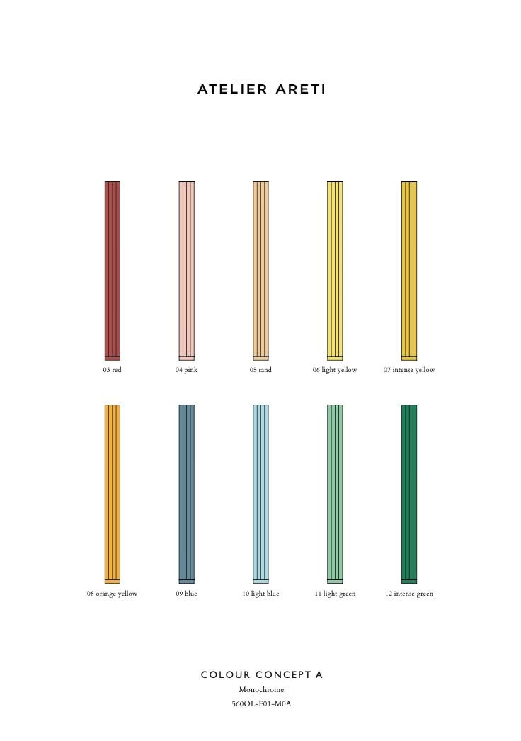Lampadaire Parallel Tubes - Concept Colour A 3 Lampadaire Parallel Tubes - Concept Colour A