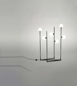 Lampadaire Tube & Sphere