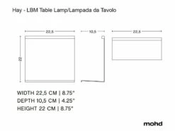 Hay Lampe De Table LBM -BLOU PARIS Soldes lampe de table lbm 3