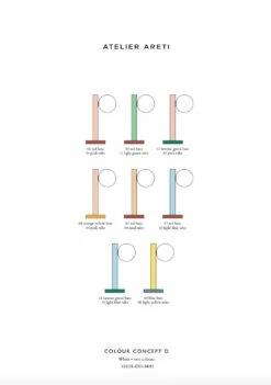 Lampe De Table - Tube With Globes And Cones - Concept Colour D