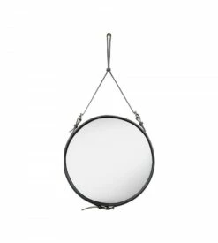 Gubi Miroir Adnet - Cuir - 58cm -BLOU PARIS Soldes miroir adnet cuir 58cm 1