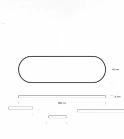 Miroir Mural Norm - Oval -BLOU PARIS Soldes miroir mural norm oval 2