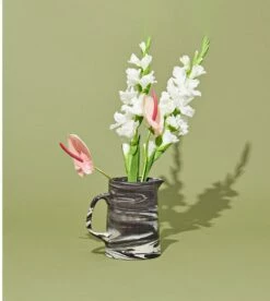 Hay Pichet En Porcelaine Et Grès Blanc Effet Marbré / Marbled Jug -BLOU PARIS Soldes pichet en porcelaine et gres blanc effet marbre marbled jug 2