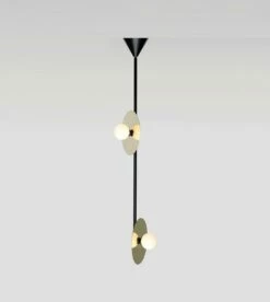 Plafonnier Disc And Sphere - 2 Vertical Disc -BLOU PARIS Soldes plafonnier disc and sphere 2 disques 1