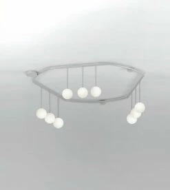 Plafonnier Standing Globes Down