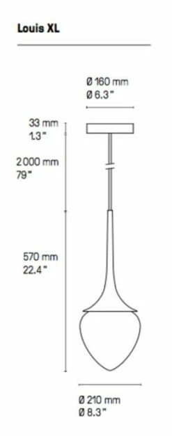 Suspension Louis - XL 16 Suspension Louis - XL -BLOU PARIS Soldes suspension louis xl 4