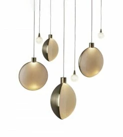 Suspension Lune Et Satellite 4+3 -BLOU PARIS Soldes suspension lune 5