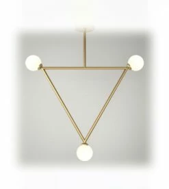 Suspension Triangle Pendant - 3 Globes