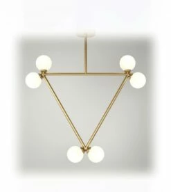 Suspension Triangle Pendant - 6 Globes