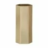Ferm LIVING Vase Hexagon Laiton 1 Ferm LIVING Vase Hexagon Laiton -BLOU PARIS Soldes vase hexagon laiton
